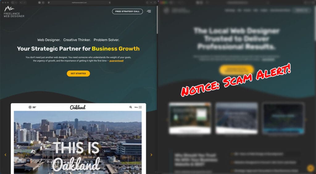 Matthew Woodard Scam Alert